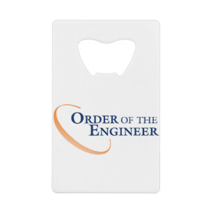 Orde van de Ingenieur Kredietkaart Flessenopener