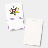 ORDE van de OOSTELIJKE STER Badge (Voor- en achterkant)