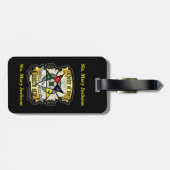 Orde van de oostelijke ster bagagelabel (Achterkant horizontaal)