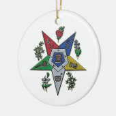 Orde van de oostelijke ster keramisch ornament (Links)