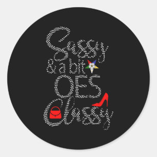 Orde van de Oostelijke Ster Oes Stijl Sassy Classy Ronde Sticker