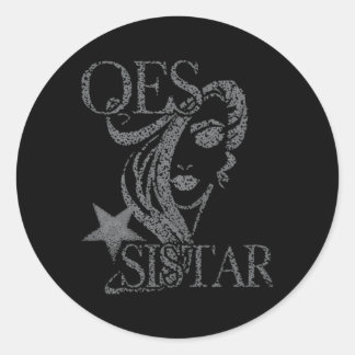 Orde van de Oostelijke Ster Oes Zusterschap Sistar Ronde Sticker