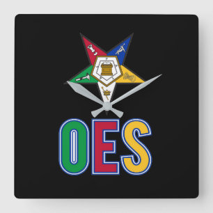 Orde van de oostelijke ster vierkante klok