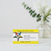 Orde van de oostelijke ster visitekaartje (Staand voorkant)