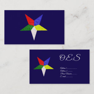 Orde van de Oosterse Ster (Wavy) Visitekaartje