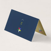 Orde van de Oosterse Ster (Wavy) Visitekaartjes (Achterkant)