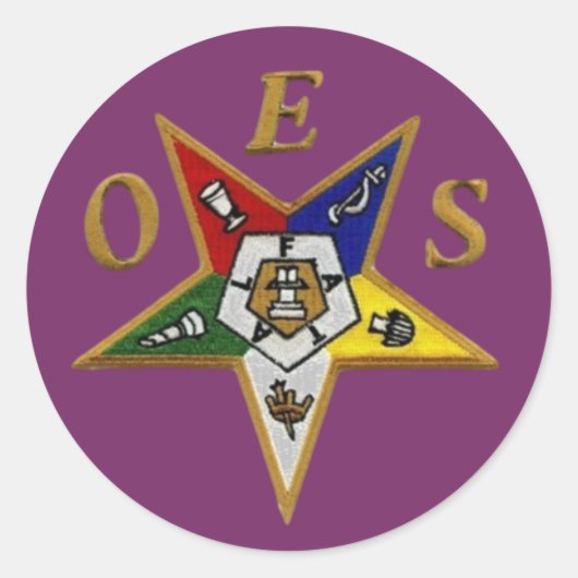 ORDE VAN DE STAR OOST RONDE STICKER (Voorkant)