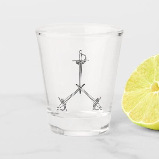 Orde van Defensie Shot Glass Glas (Voorkant)