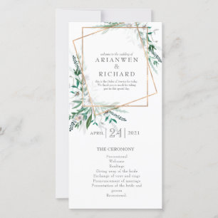 Orde van dienst, programma, geometrische #2