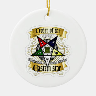 Orde van Eastern Star Keramisch Ornament