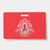 Orde van Eastern Star (OES) naam badge (Achterkant)