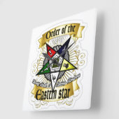 Orde van Eastern Star Vierkante Klok (Hoek)