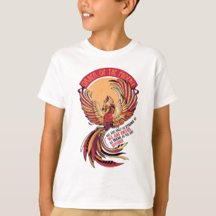 Orde van het Crosshatched Embleem van Phoenix T-shirt
