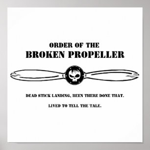 Orde van het Poster van de Gebroken Propeller