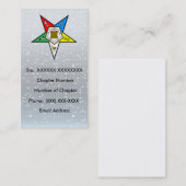 Orde van het Visitekaartje van de oostelijke Star (Voorkant / Achterkant)