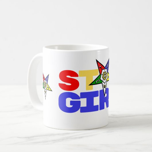 Orde van Oosterse Sterren Koffie Mok OES Cadeau vo (Voorkant links)