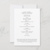 Orde van Service Floral Photo Funeral Programme Kaart (Achterkant)