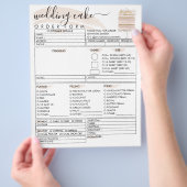 Orde voor de bruiloft van de Birthday bakkerij Flyer (Hand)