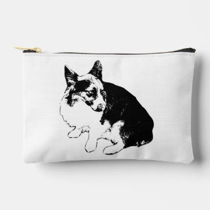 Ordelijke zak, zittende print etui
