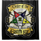 Order- of Eastern Star Shower-gordijn Douchegordijn (Voorkant)
