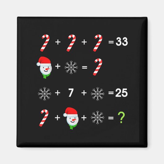 Order Of Operations Quiz Funny Math Teacher Christ Magneet (Voorkant)