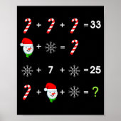 Order Of Operations Quiz Funny Math Teacher Christ Poster (Voorkant)
