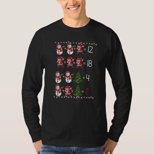 Order of Operations Quiz Math Teacher Christmas T-shirt (Voorkant)