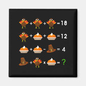 Order Of Operations Thanksgiving Quiz Funny Math T Magneet (Voorkant)