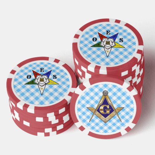 Order of the Eastern Star Poker Chips (Opstapeling)