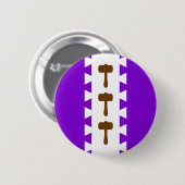 Order of the Leather Mallet Button (Voorkant /achterkant)
