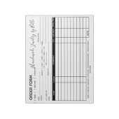 Orderformulier Blocnote - Leverancier (Gedraaid)