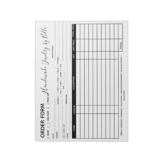 Orderformulier Blocnote - Leverancier (Gedraaid)