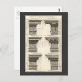 Orders van architectuur,  Entablatures Briefkaart (Voorkant / Achterkant)