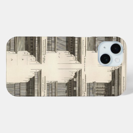 Orders van architectuur,  Entablatures Case-Mate iPhone Case (Achterkant (horizontaal))