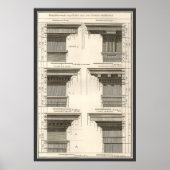 Orders van architectuur,  Entablatures Poster (Voorkant)
