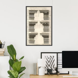 Orders van architectuur,  Entablatures Poster