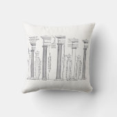 Orders van de illustratie Architectuur Cushio Kussen (Achterkant)
