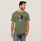 Ordinateur commandant de chat Linux T-shirt Bengal (Devant entier)