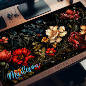 Ordinateur De Bureau, Fleurs sauvages Dans L'Obscu