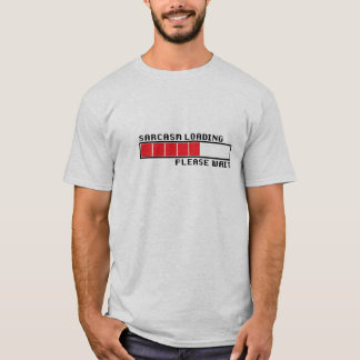 ORDINATEUR DRÔLE D'HUMOUR DE T-SHIRT DE CHARGEMENT