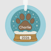 Ordinateur Empreinte de patte de neige (dos)