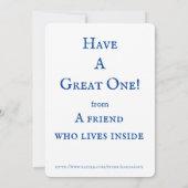 Ordinateur Et Ballons Sympa Carte Anniversaire (Dos)