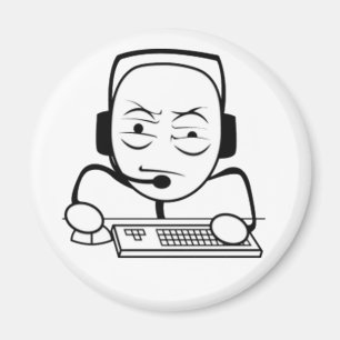 Ordinateur Nerd Internet Mème Réfrigérateur Magnet