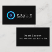 Ordinateur, ordinateur portable, Carte de visite d (Devant / Derrière)