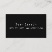 Ordinateur, ordinateur portable, Carte de visite d (Dos)