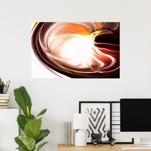 Ordinateur Peinture Abstraite Impression - Artwork (Bureau à domicile)