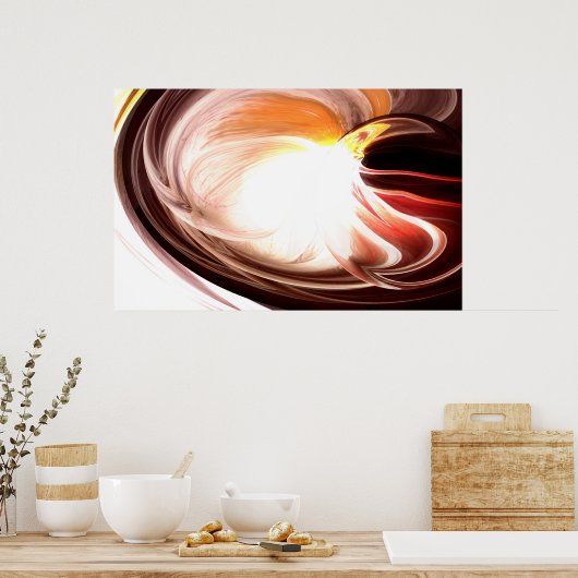 Ordinateur Peinture Abstraite Impression - Artwork (Cuisine)