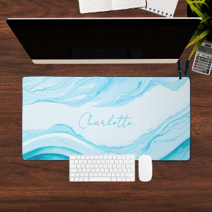Ordinateur Portable Grand Format Aquarelle Bleue A
