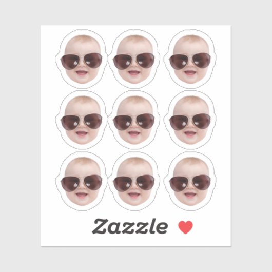 Ordinateur portable Personnalisé Stickers Face (Feuille)