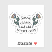 Ordinateur portable Sarcastic Sassy | Sticker Die- (Feuille)